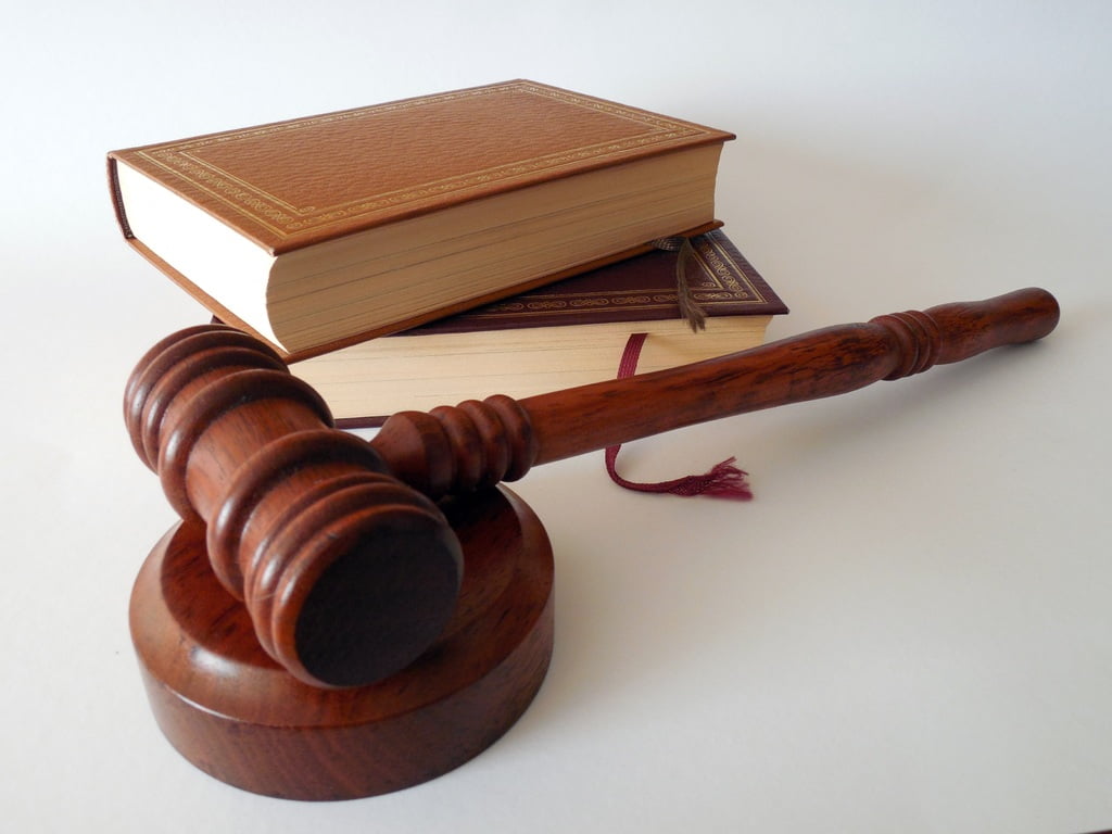 Law Books Laying on a Table